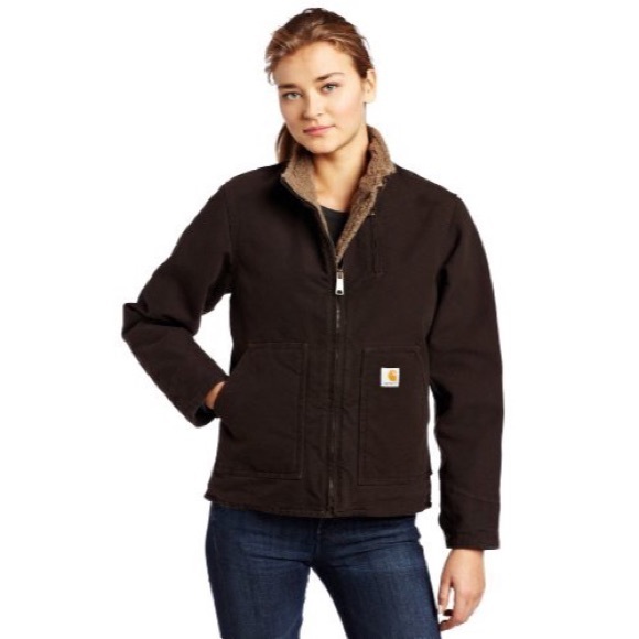 Carhartt Jackets & Blazers - Carhartt Sherpa Lined Sandstone Jacket
